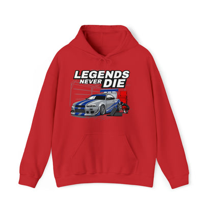 Legends Never Die GTR Unisex Hoodies-Adults - Shirt Source LLC