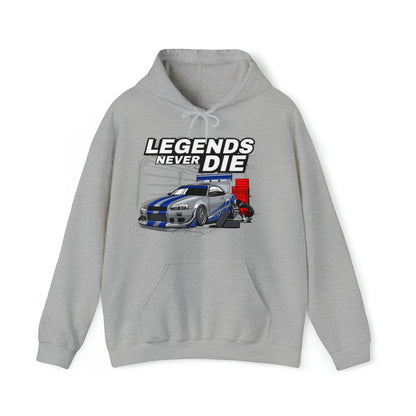 Legends Never Die GTR Unisex Hoodies-Adults - Shirt Source LLC