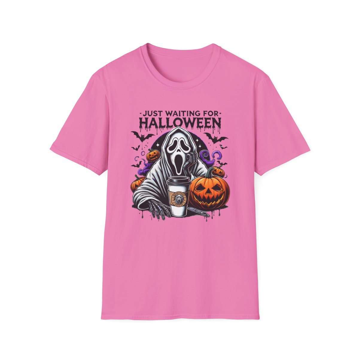 Ghostface Just Waiting for Halloween (Adult T-Shirt)