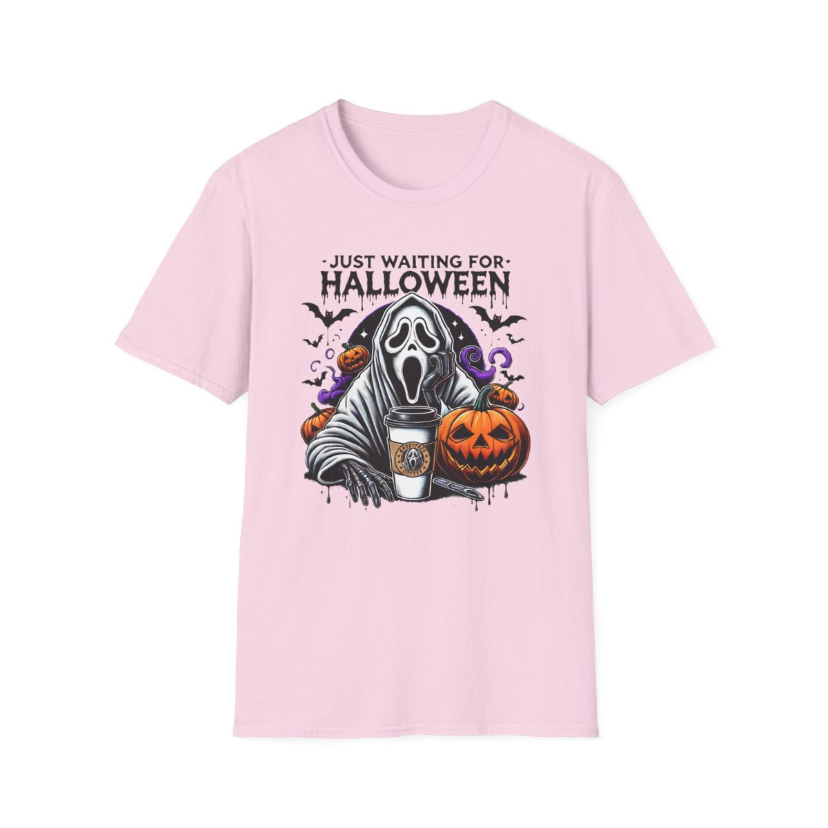 Ghostface Just Waiting for Halloween (Adult T-Shirt)