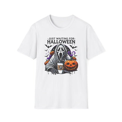 Ghostface Just Waiting for Halloween (Adult T-Shirt)