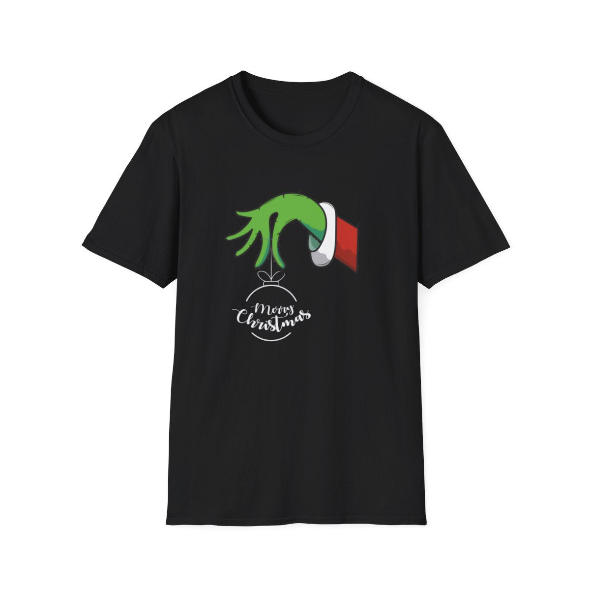 Grinch Hand With Ornament (Unisex Adult T-Shirt)