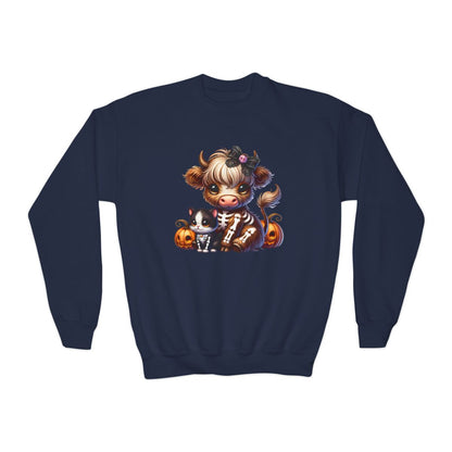 Cute Halloween Highland (Kids Sweatshirt)