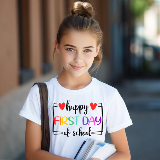 Feliz primer día de clases (Camiseta para niños)