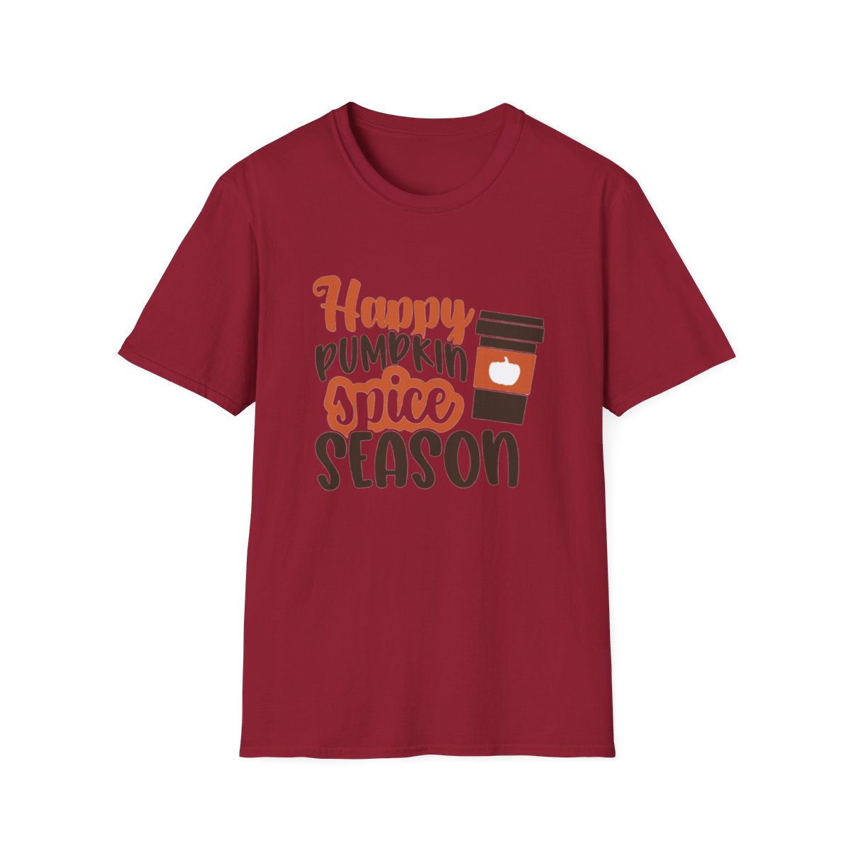 Camiseta unisex con texto "Happy Pumpkin Spice Season"