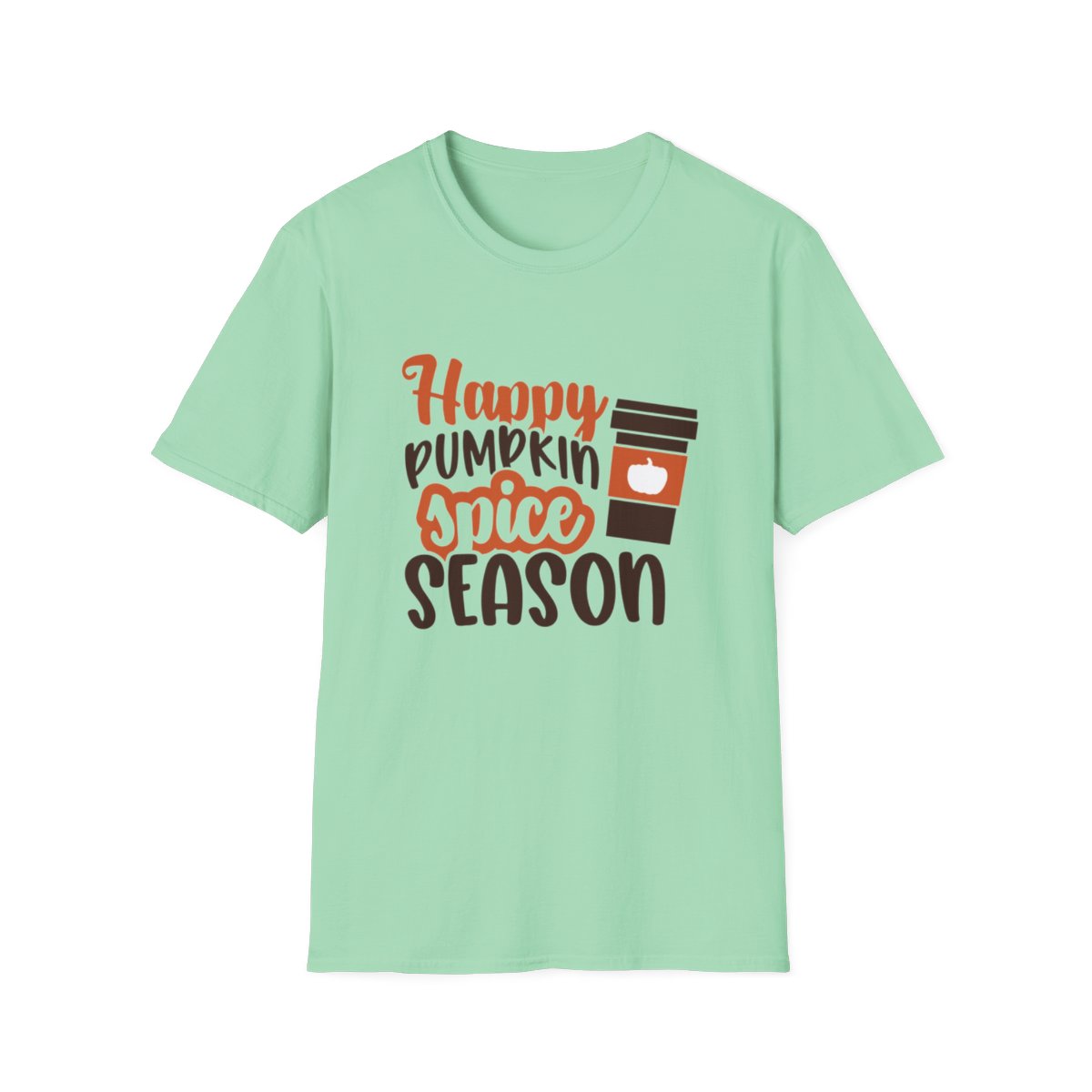 Camiseta unisex con texto "Happy Pumpkin Spice Season"