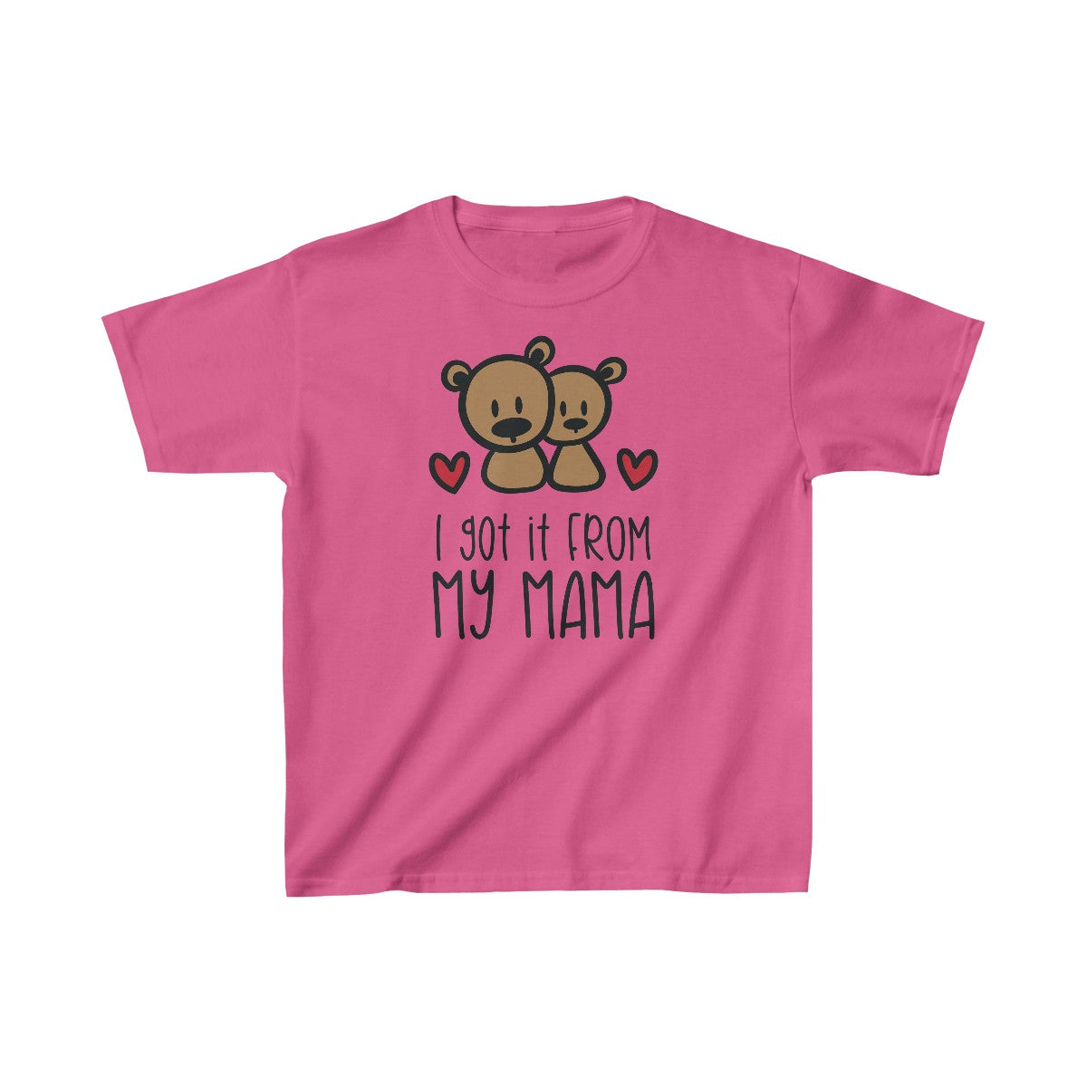 Lo heredé de mi mamá (camiseta unisex para niños)