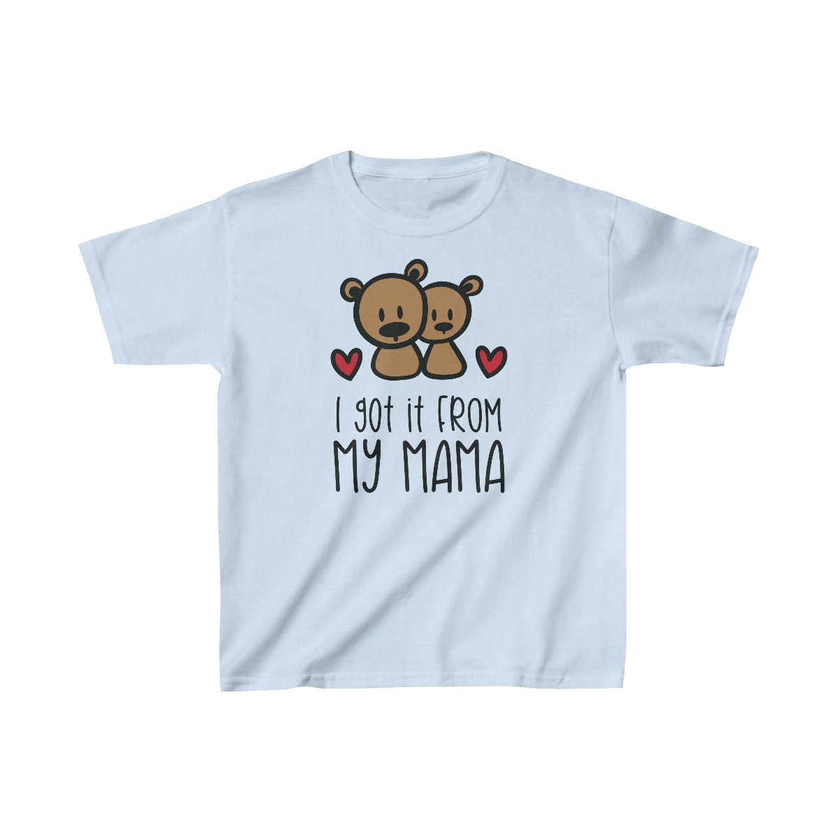 Lo heredé de mi mamá (camiseta unisex para niños)