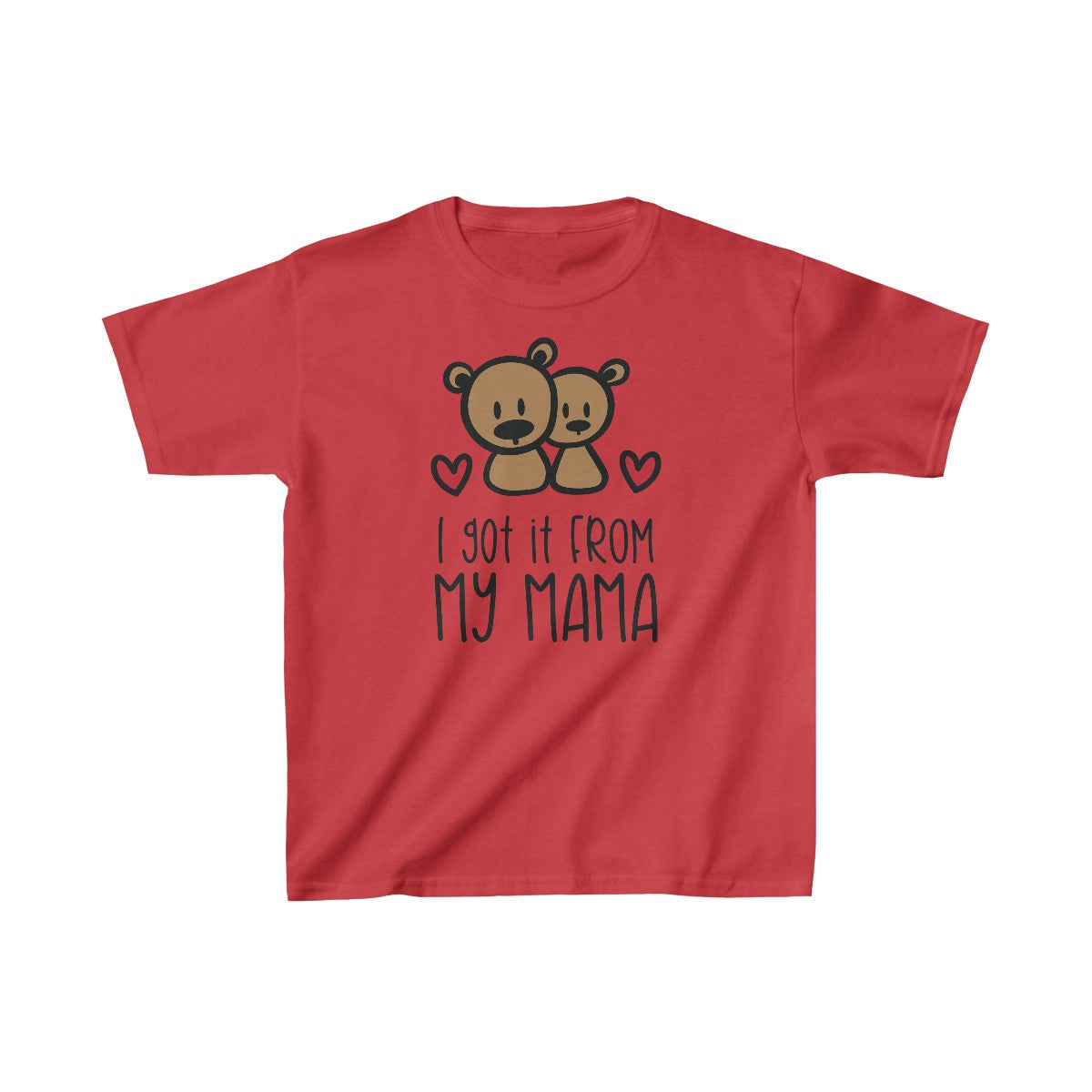 Lo heredé de mi mamá (camiseta unisex para niños)