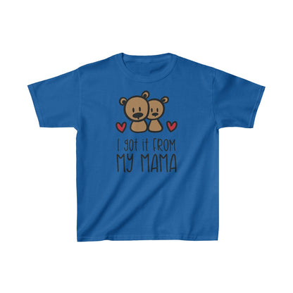 Lo heredé de mi mamá (camiseta unisex para niños)