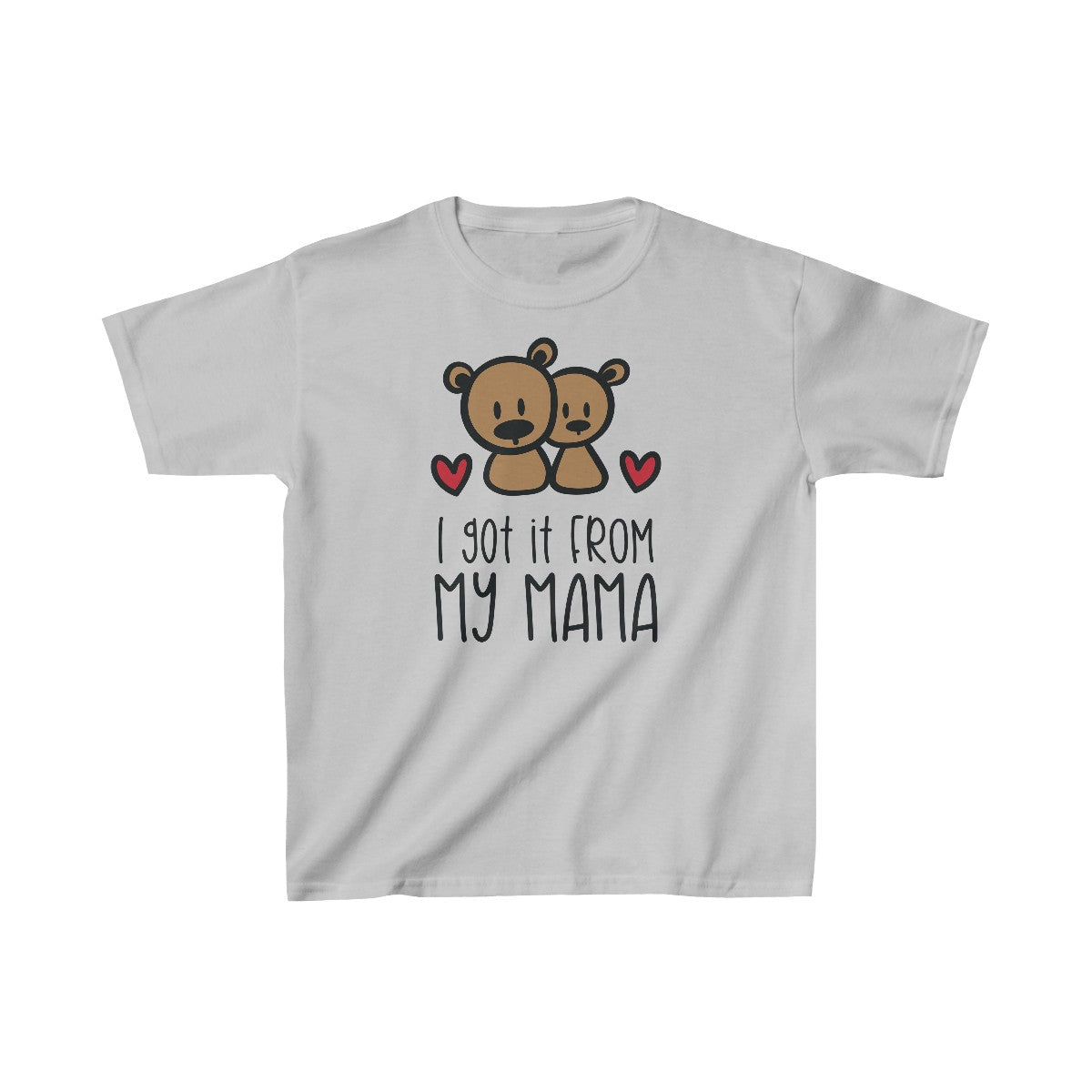 Lo heredé de mi mamá (camiseta unisex para niños)