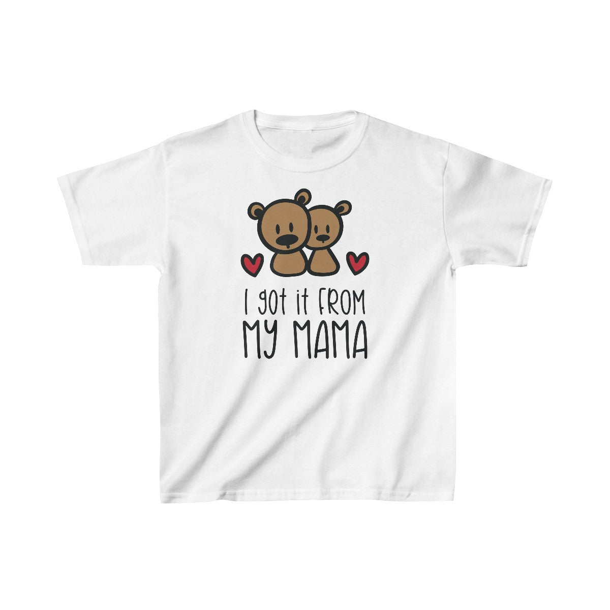 Lo heredé de mi mamá (camiseta unisex para niños)