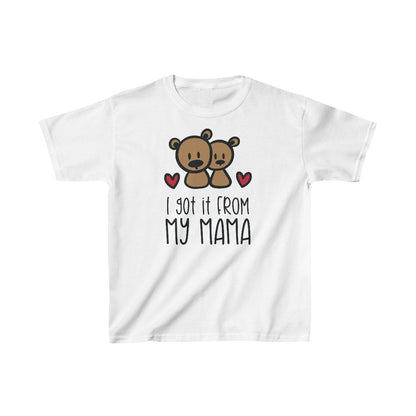 Lo heredé de mi mamá (camiseta unisex para niños)