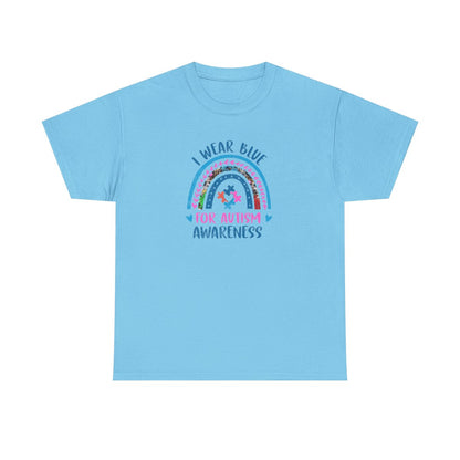 Je porte du bleu pour la sensibilisation à l’autisme (T-shirt unisexe adulte)