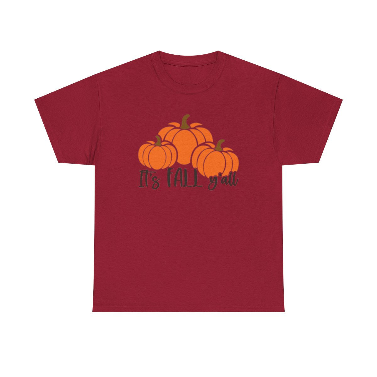 Es otoño y'all con calabazas (camiseta unisex)