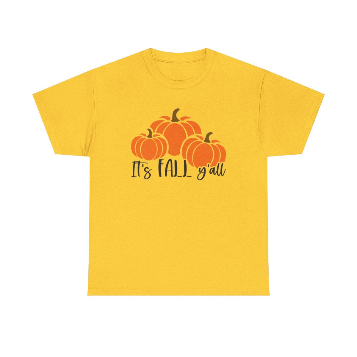 Es otoño y'all con calabazas (camiseta unisex)