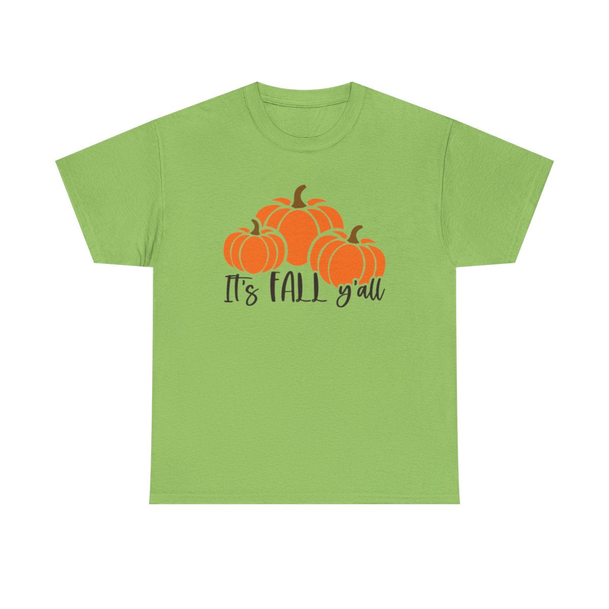 Es otoño y'all con calabazas (camiseta unisex)