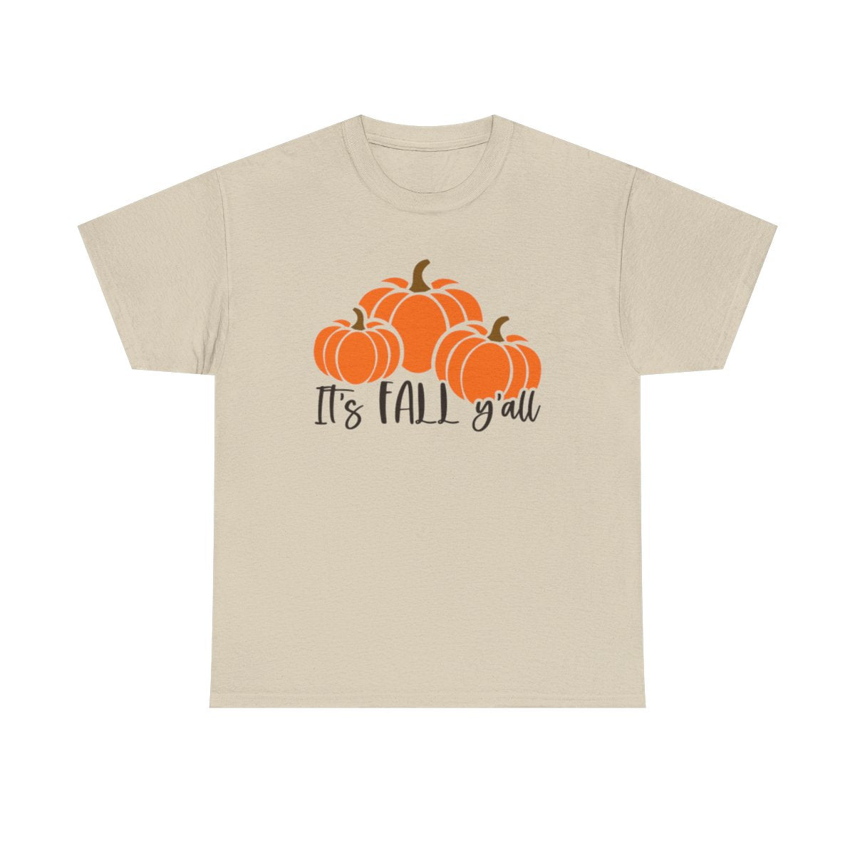 Es otoño y'all con calabazas (camiseta unisex)