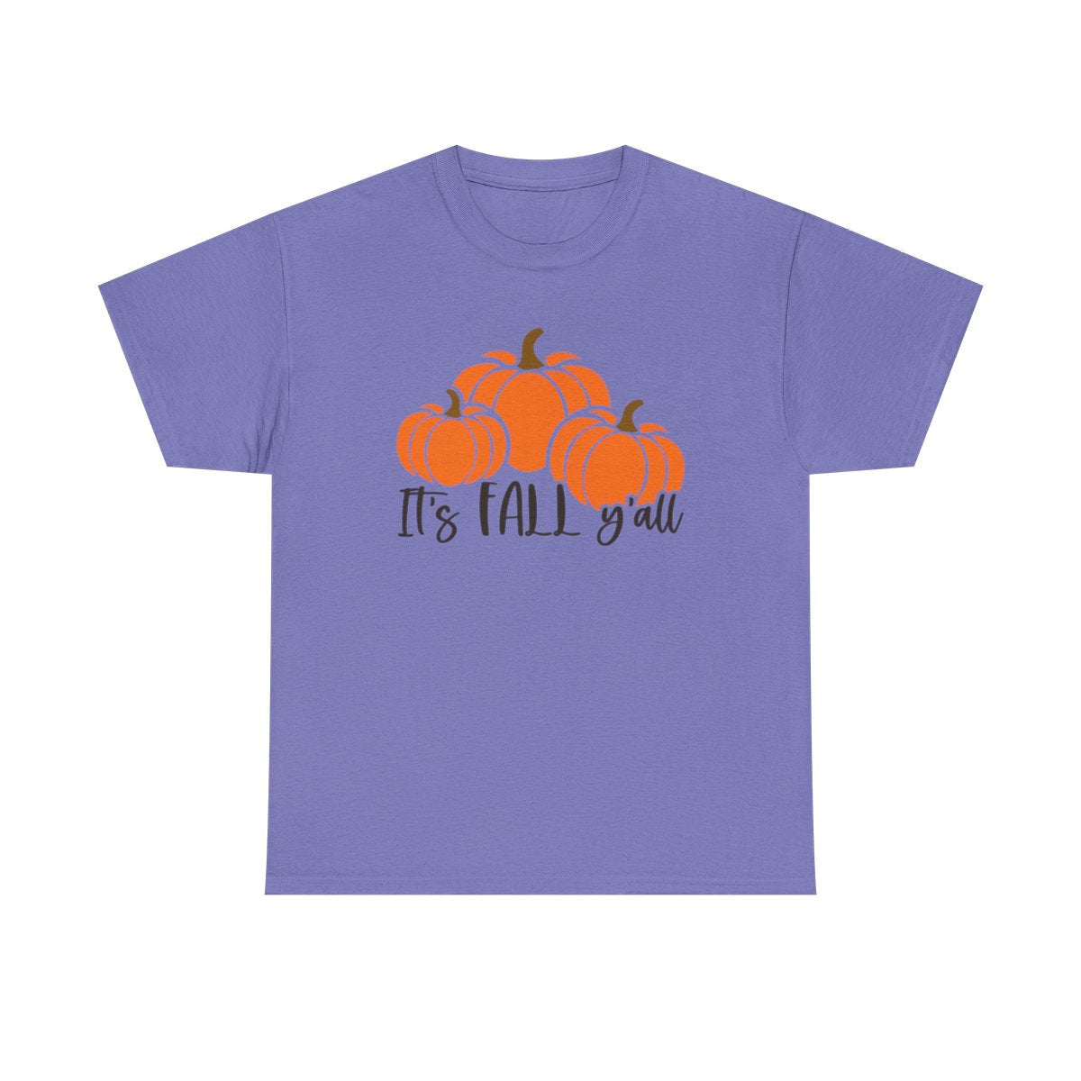 Es otoño y'all con calabazas (camiseta unisex)