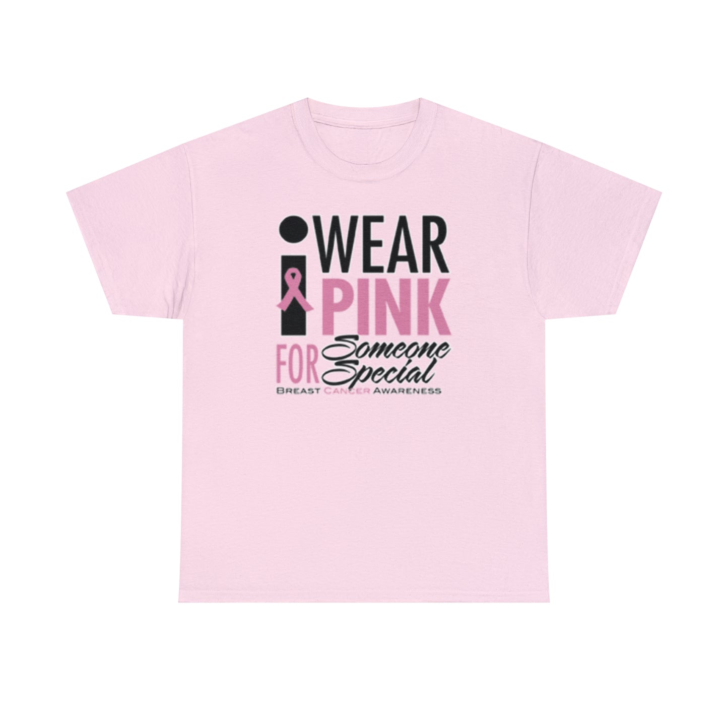 I Wear Pink ( Adult Unisex T-Shirt) A portion of this purchase will go toward the fight towards cancer - Shirt Source LLC