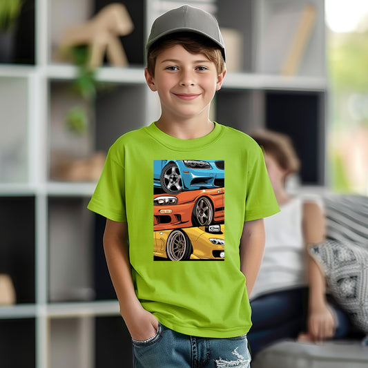 JDM Stacked Cars (Kids T-Shirt)