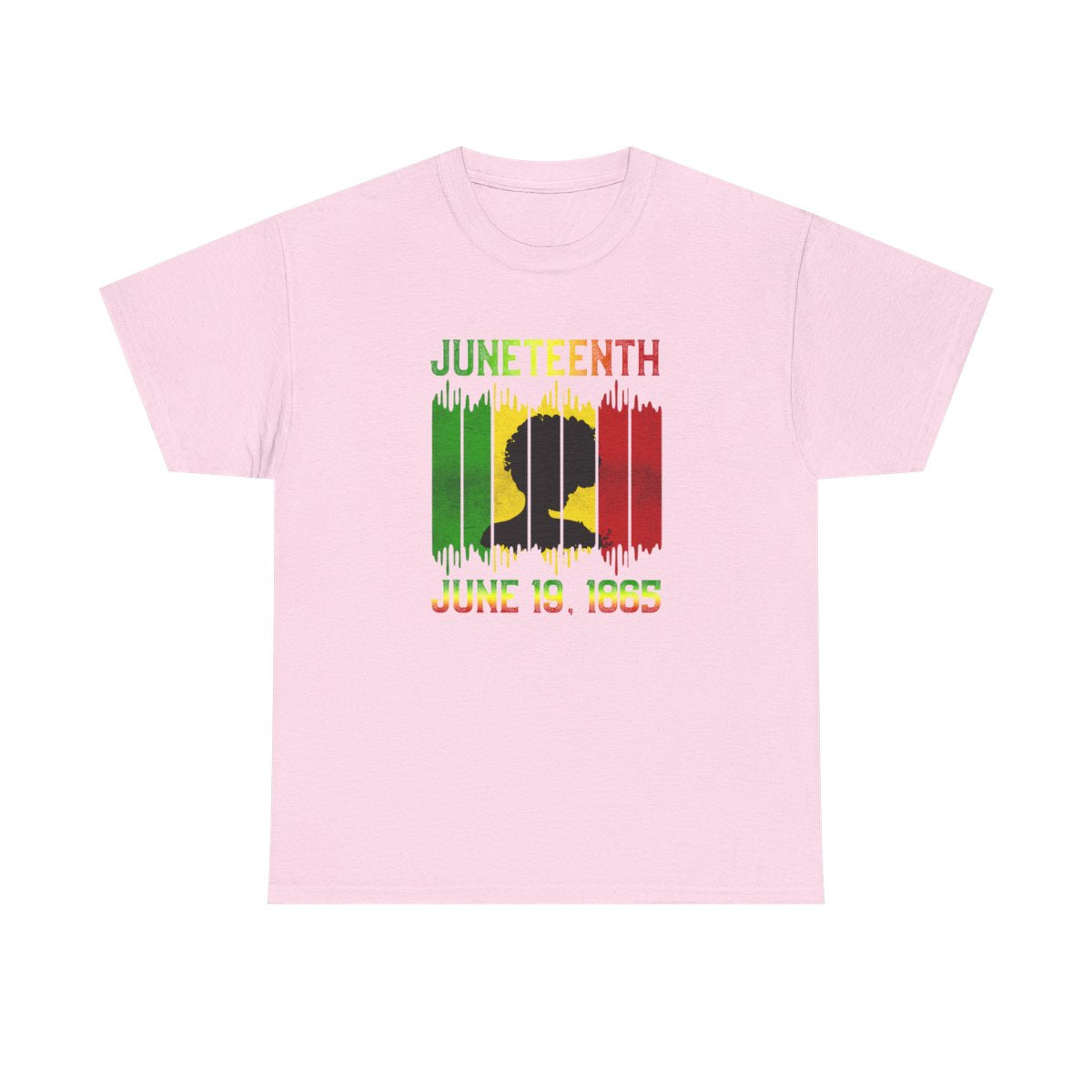 Camiseta unisex para adultos con la sombra femenina del Día de la Independencia de Estados Unidos