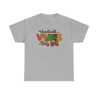 Camiseta unisex para adultos con el tema Juneteenth Vibes Only