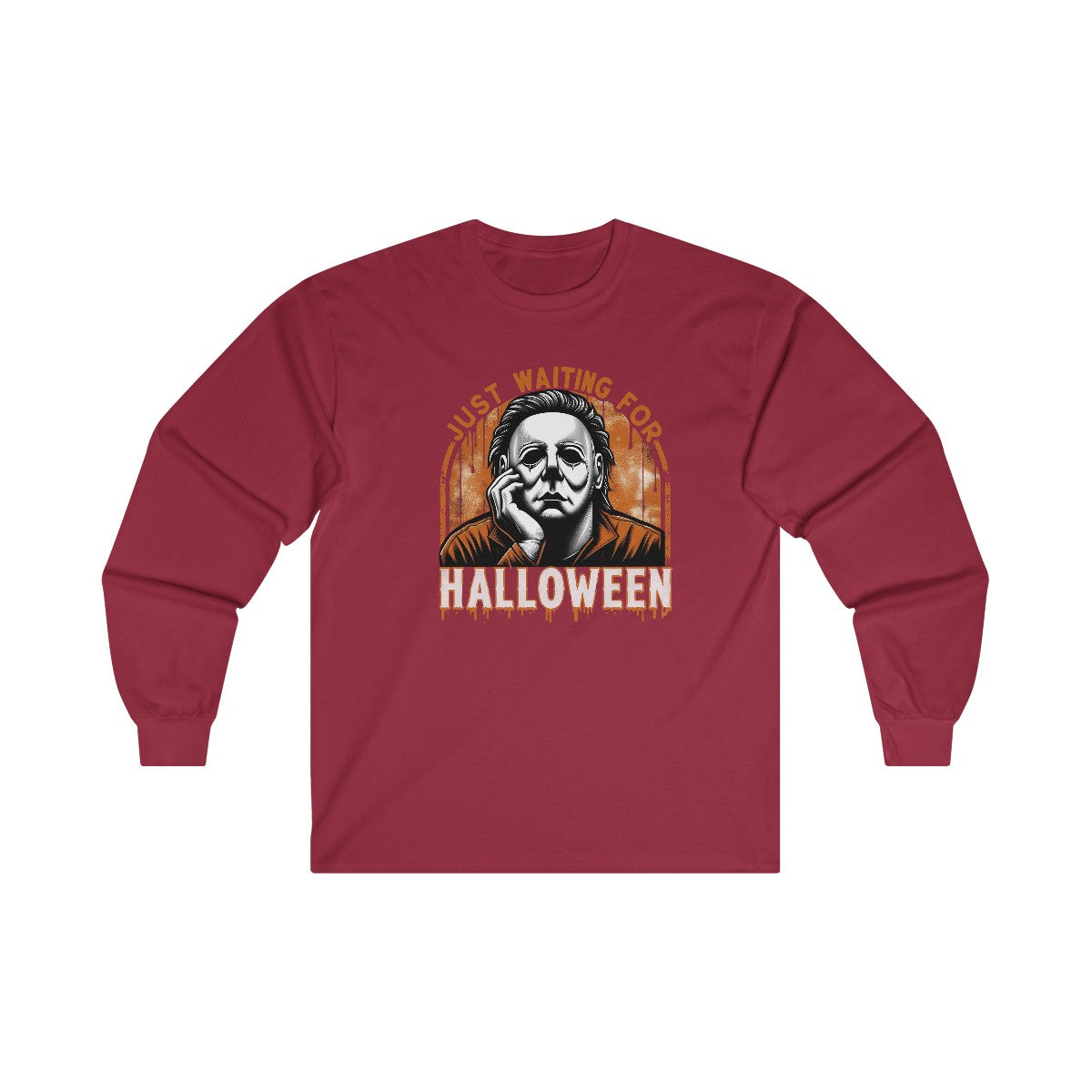 Just Waiting For Halloween (Adult Long Sleeve Shirt)