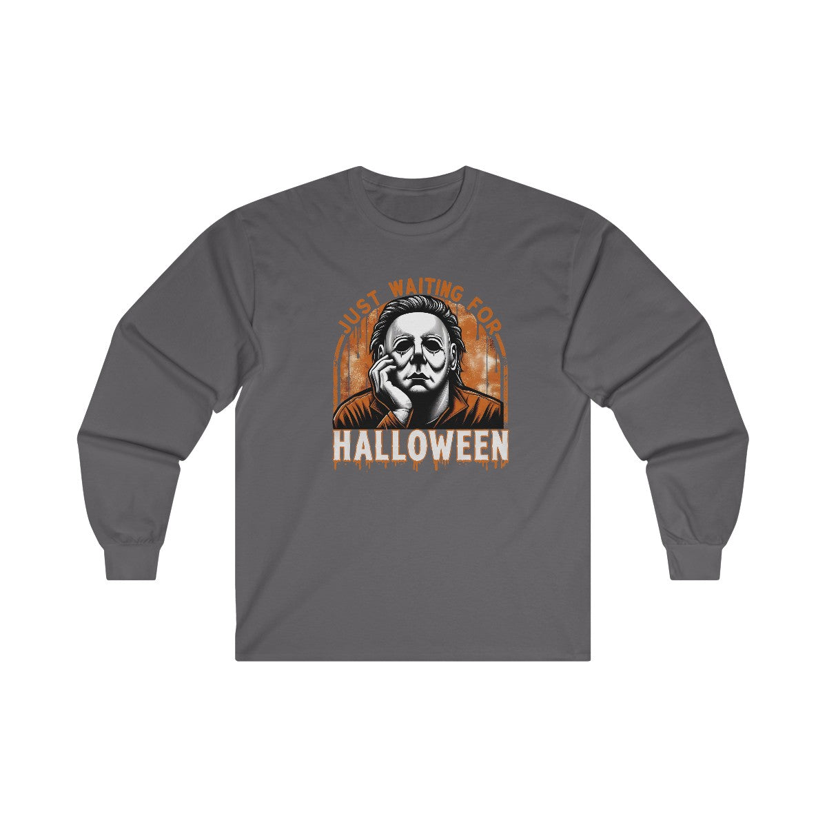 Just Waiting For Halloween (Adult Long Sleeve Shirt)