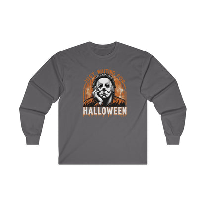 Just Waiting For Halloween (Adult Long Sleeve Shirt)