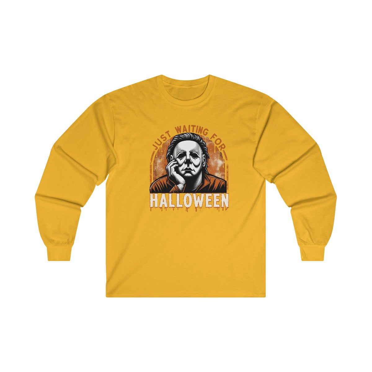 Just Waiting For Halloween (Adult Long Sleeve Shirt)