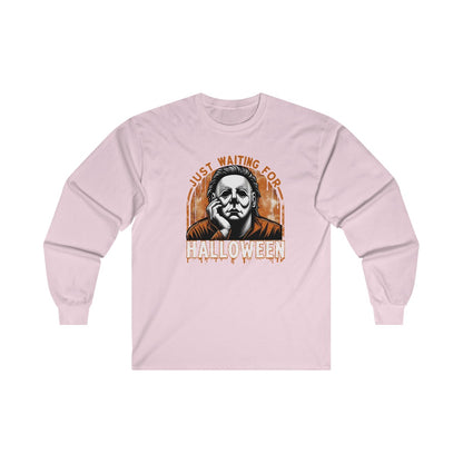 Just Waiting For Halloween (Adult Long Sleeve Shirt)