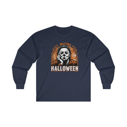 Just Waiting For Halloween (Adult Long Sleeve Shirt)