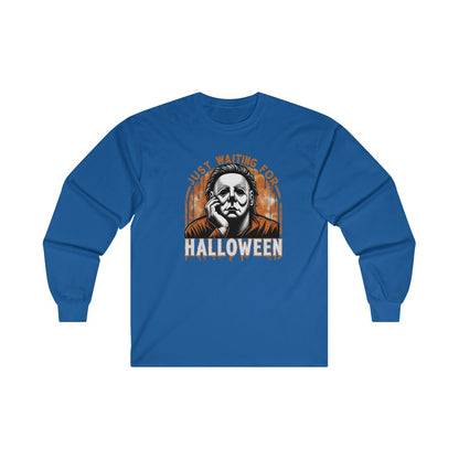 Just Waiting For Halloween (Adult Long Sleeve Shirt)