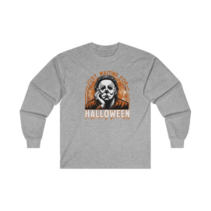 Just Waiting For Halloween (Adult Long Sleeve Shirt)