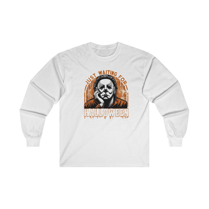 Just Waiting For Halloween (Adult Long Sleeve Shirt)