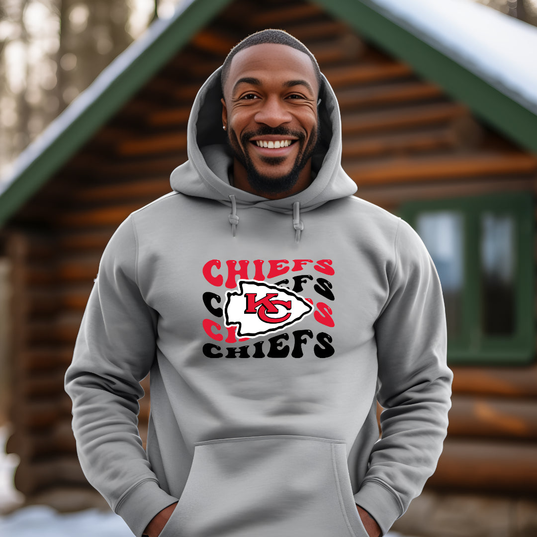 KC Chiefs Wave (Adult Unisex - Hoodie)