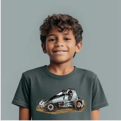 Kicking Up Dirt - Camiseta unisex para niños