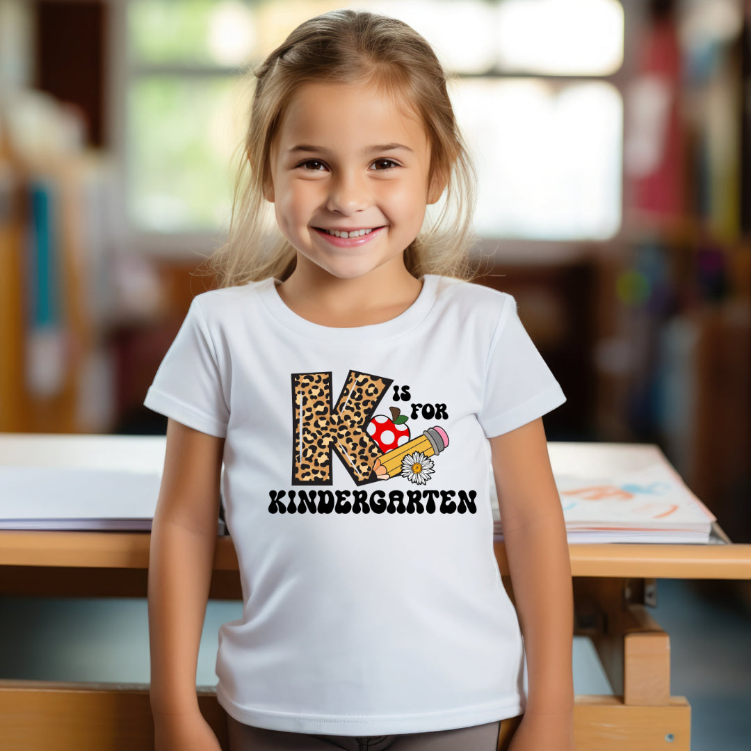 K is for Kindergarten  (Kids T-Shirt)