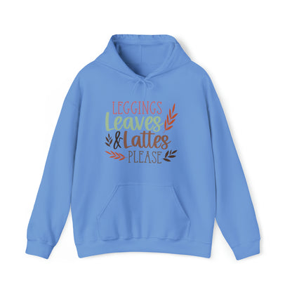 Leggings Leaves & Lattes Please (Womens Hoodie)