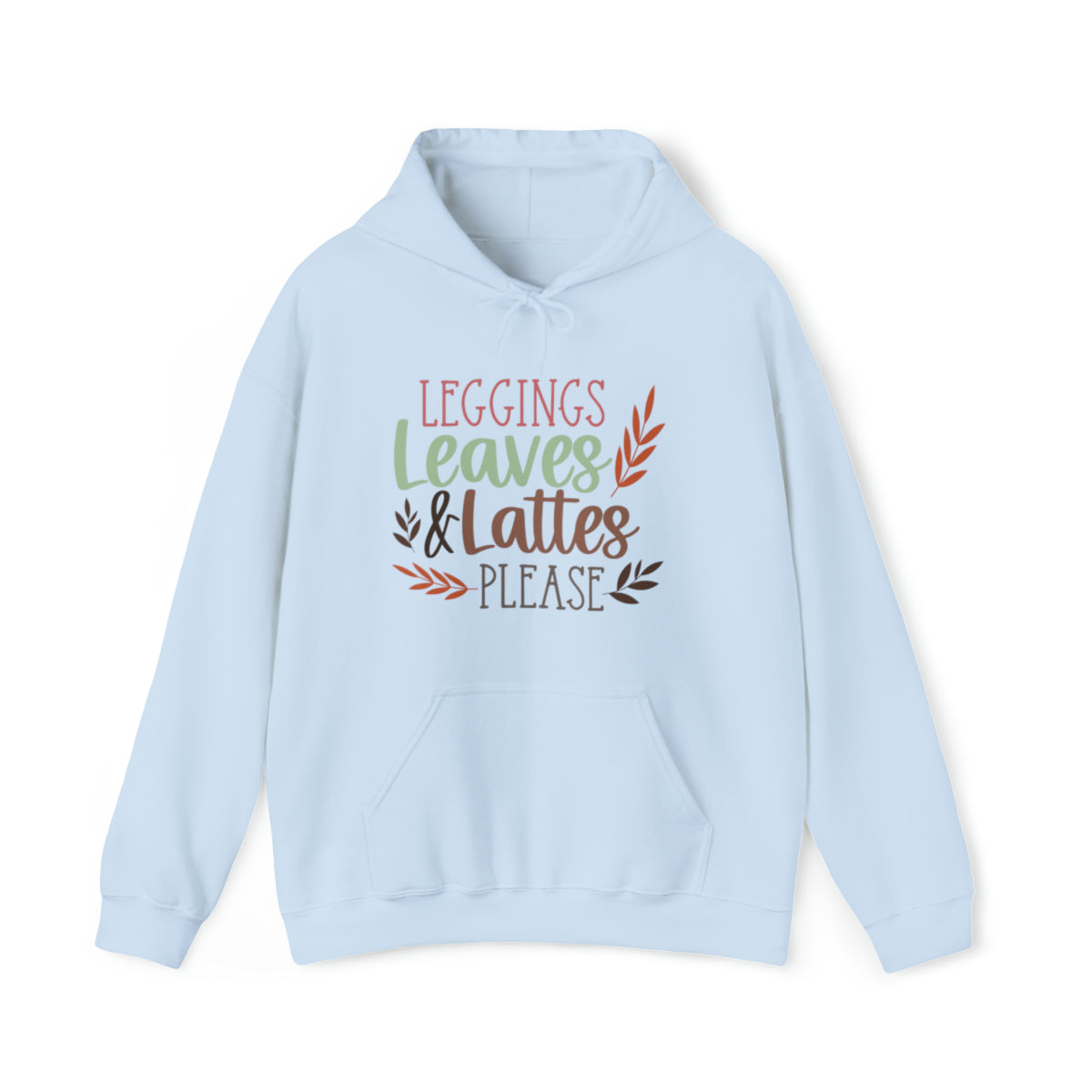 Leggings Leaves & Lattes Please (Womens Hoodie)