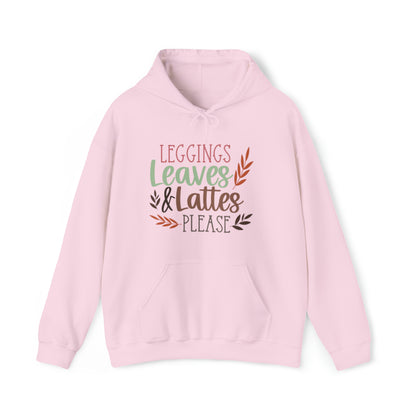 Leggings Leaves & Lattes Please (Womens Hoodie)