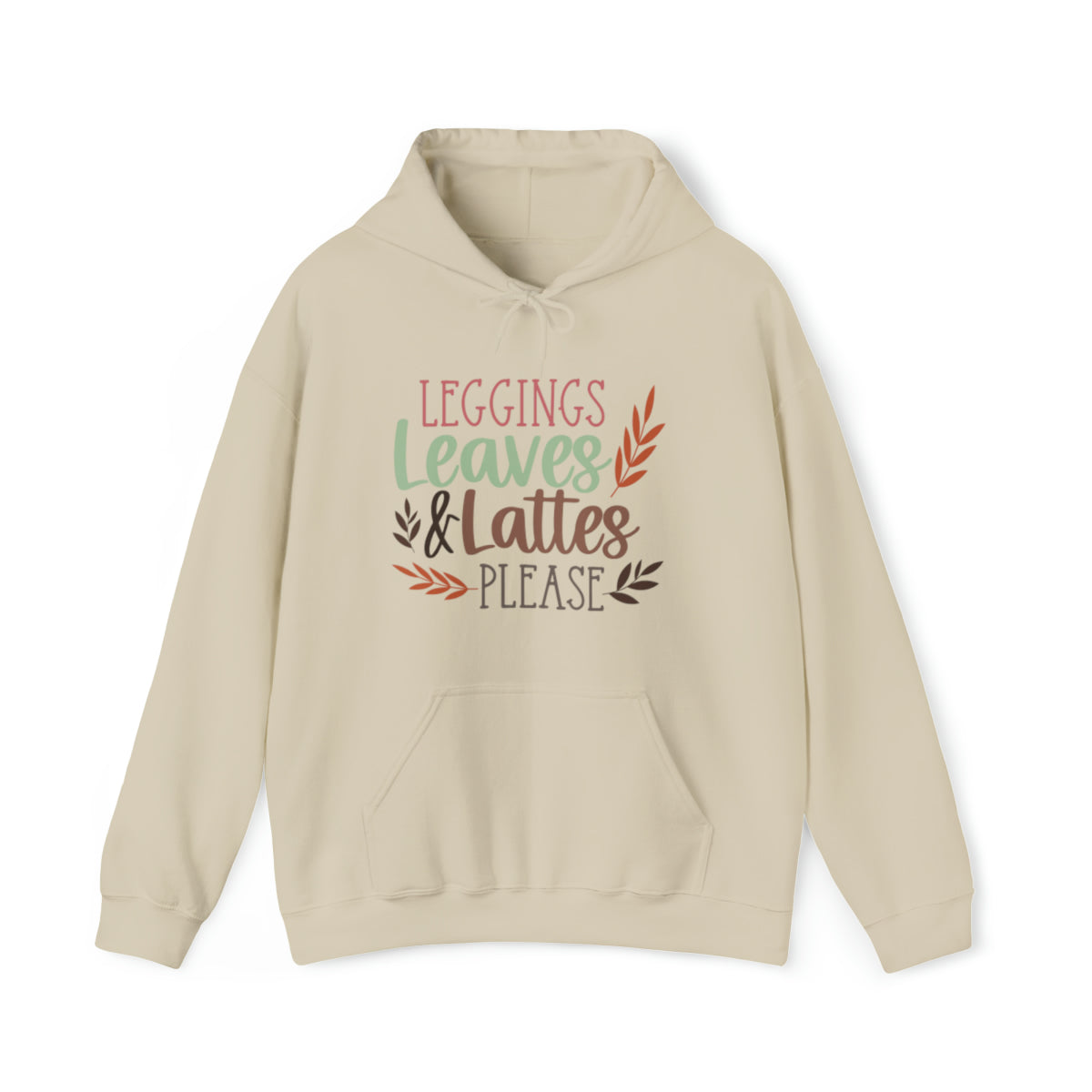 Leggings Leaves & Lattes Please (Womens Hoodie)