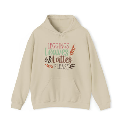 Leggings Leaves &amp; Lattes Please (Sudadera con capucha para mujer)