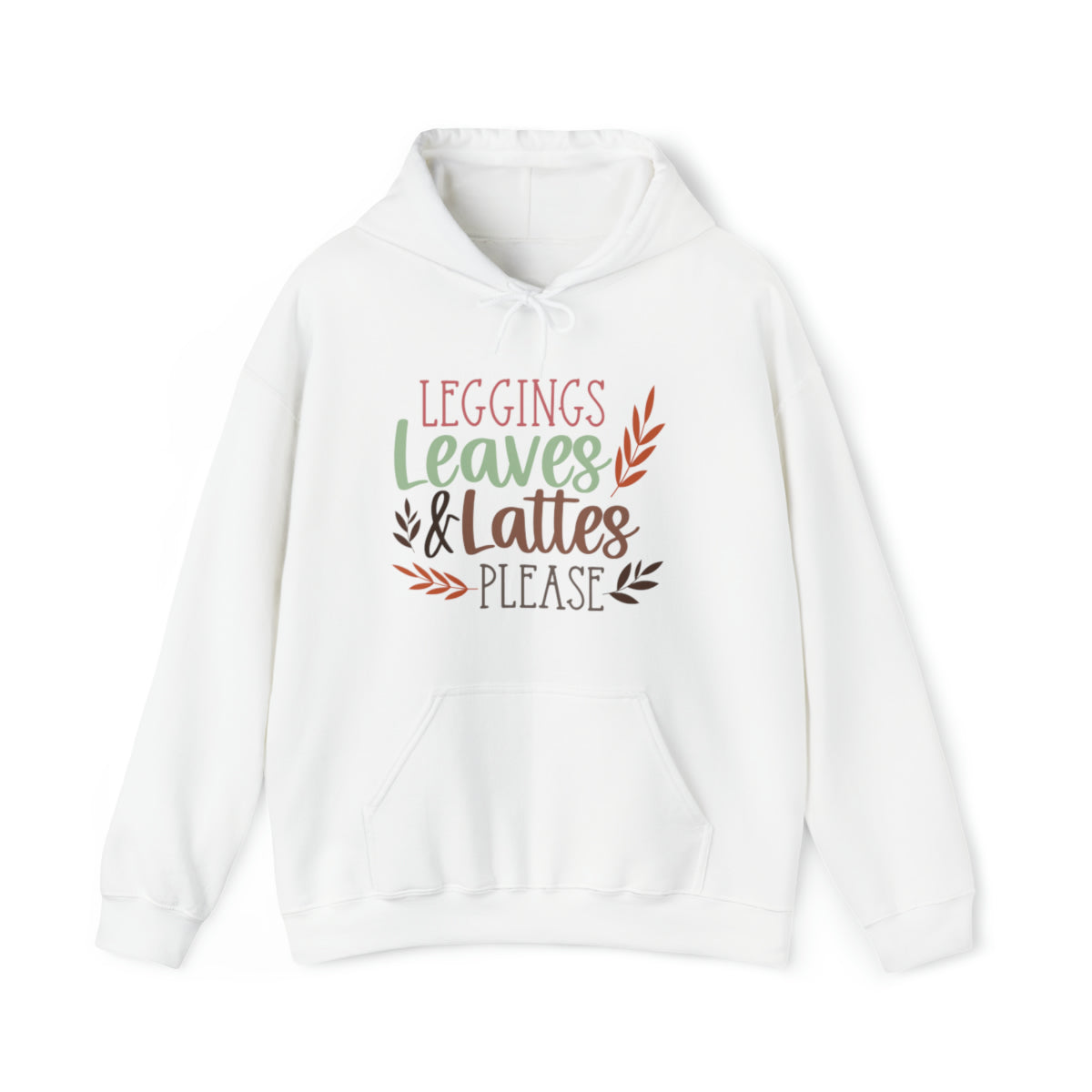 Leggings Leaves & Lattes Please (Womens Hoodie)