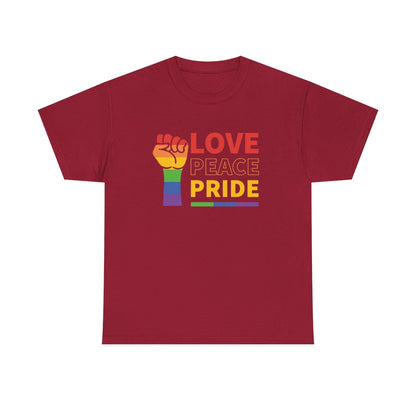 Love Peace Pride (Inclusive T-Shirt)