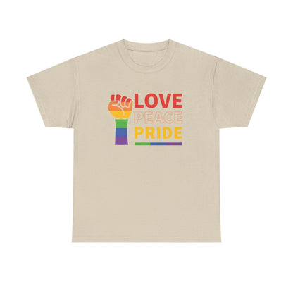 Amor Paz Orgullo (Camiseta Inclusiva)