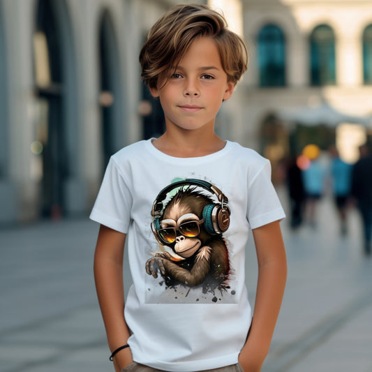 Camiseta unisex para niños Monkey Jams