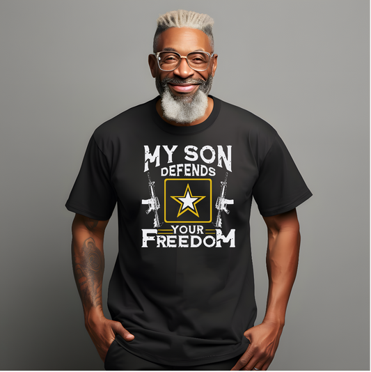 My Son Defends Your Freedom (Adult Unisex T-Shirt)