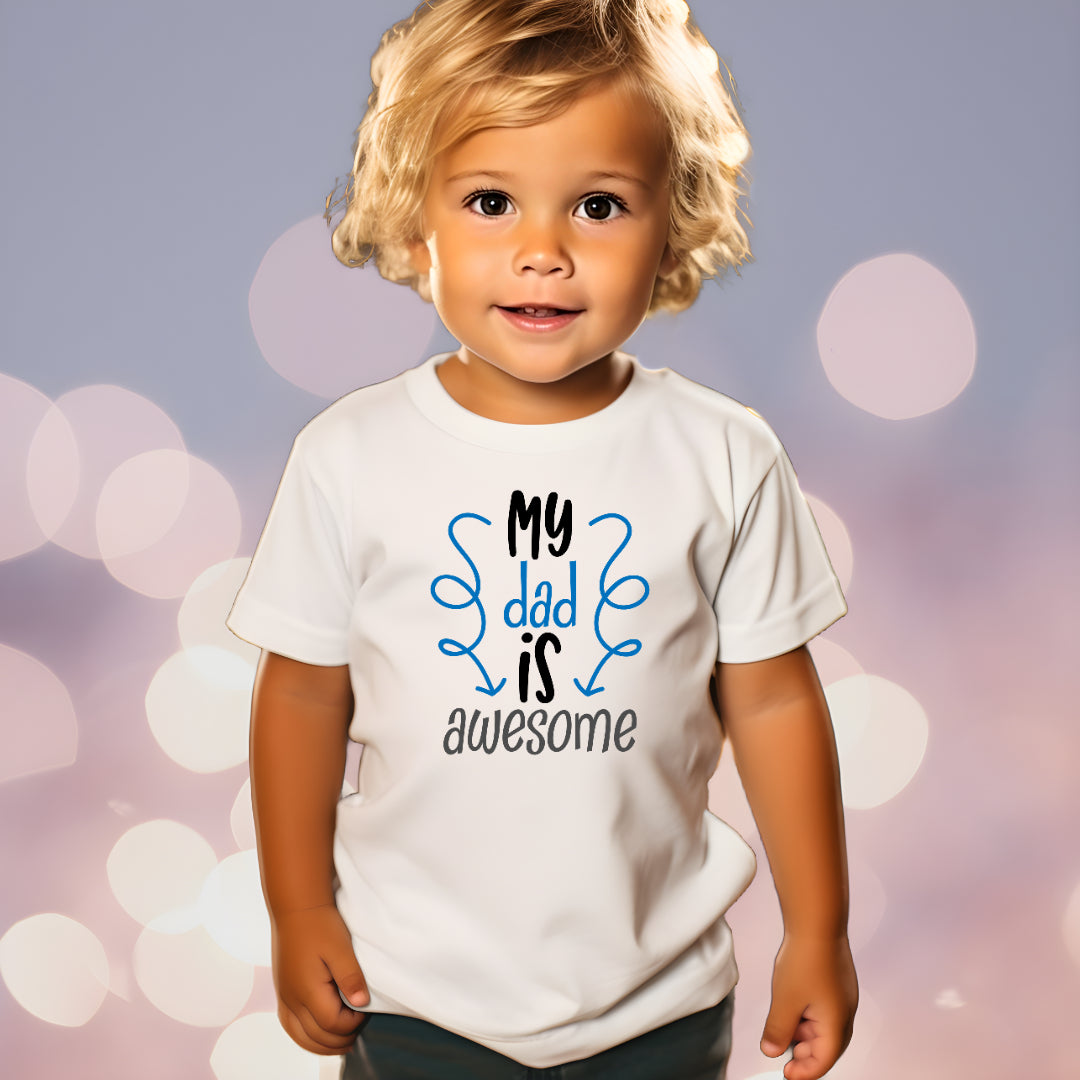 My Dad is Awesome (Kids Unisex T-Shirt)